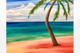 Paint Nite: Bahama Beach Palm Tree